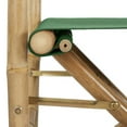 thumbnail image 4 of vidaXL Folding Director's Chairs 2 Pcs Outdoor Camping Chair Bamboo and Fabric, 4 of 9