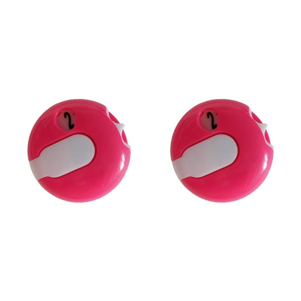 Wosthever Mini Golf Score Stroke Counter Digit Scorer Dispositivo de mantenimiento Scorekeeper Golf Putt Reset Equipment Training Red Rojo 2Conjunto