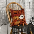 thumbnail image 3 of Sm:)e Ghost Pumpkin Halloween Pillow Covers 18x18 Inch Set of 2, Cushion Covers for Sofa Home Decor, 3 of 6