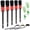 Red, variant on 10-Piece Blue Multi-Functional Car Detailing Brush Set, contains 5 cleaning brushes, 3 wire brushes and 2 air vent brushes for interior, exterior, engine and leather cleaning