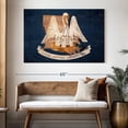 thumbnail image 3 of Elephant Stock Louisiana Pelican Wall Art - Horizontal Canvas Wall Art - Living Room Wall Decor - Flags Canvas - Blue And Beige Decor - 51" x 34", 3 of 8