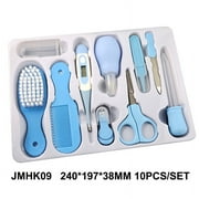 Baby Grooming Kit for Baby Girl, 10 in 1 Portable Baby Safety Care Set Include Baby Comb, Baby Brush, Clipper Cleaner, Baby Scissors etc. Suggest Gifts for a Baby Shower (Pink)