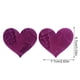 thumbnail image 5 of Cubiertas de pezones de empanadas suministros de estilo confiable suministros anti-protrusiones Partes clubes de múltiples forma ocultando kylace corazón púrpura 1 par Inevent AP008651-06, 5 of 5
