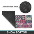 thumbnail image 7 of Bohemian Purple Square Pattern Kitchen Rugs and Mats Sets Of 2,Kitchen Decoration Rugs,Rubber Backing Non-Slip Floor Mat for Sink Washable Waterproof Laundry Room Runner Rugs, 7 of 7