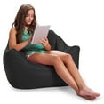 thumbnail image 5 of Posh Creations Malibu Bean Bag Chair Lounger, Kids, 2.8 ft, Black, 5 of 6