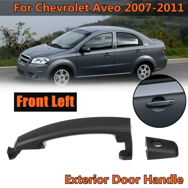 Exterior Door Handle Cover Matte Black For Chevrolet Aveo 2007