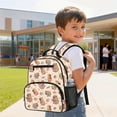 thumbnail image 3 of KUIFORTI Brown Capybara Toddler Backpack Girls Kids School Bag with Side Pockets Adjustable Straps Lightweight 13.5 Inch for Preschool Kindergarten Back to School Gifts, 3 of 7