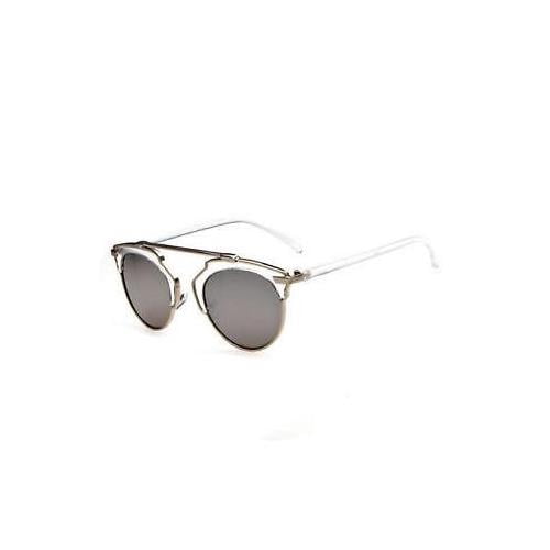 Oversized Round Cat Eye Wolves Foxes Style Women Sunglasses Vintage Mirror Lens Oversized Round Cat Eye Wolves Foxes Style Women Sunglasses Vintage Mirror Lens