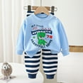 thumbnail image 2 of UAYOTSE Toddler Baby Boy Clothes Boy Fall Winter Outfit Long Sleeve Sweatshirt Jogger Pants Newborn Set,Sizes 12-18 Months, 2 of 5
