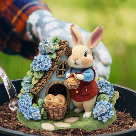 CoreLiving Easter Bunny Yard Signs Decorations, Weatherproof Outdoor Easter Decorations with Sturdy Stakes, Durable Spring Lawn Signs for Garden, Porch and Yard