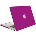 thumbnail image 3 of macbook pro 15 inch case with retina display (no cd-rom drive), mosiso deep fuchsia retina 15.4" soft-touch plastic hard case cover (model: a1398) (deep fuchsia) with one year warranty, 3 of 4