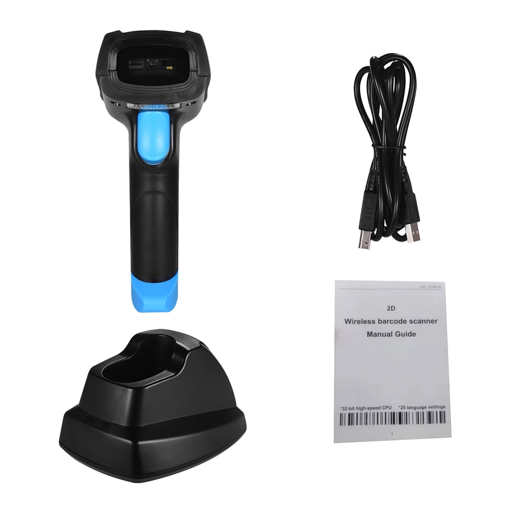 Scanner De Codes-barres OBZ Sans Fil Bluetooth - Portable, Lit Les Codes 1D Et 2D (QR Code)