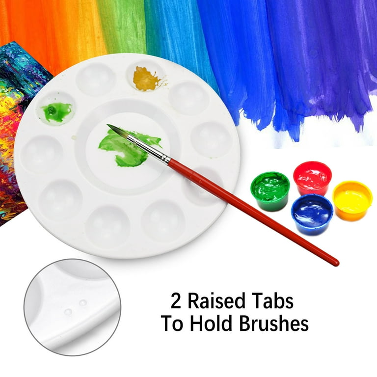 Paint Tray Palettes Plastic Pans Pallet 24 Grid for Kid Adult