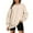 Beige, variant on Viikei Long Sleeve T Shirts for Women under 8$ Long Sleeve Shirts for Women Plus Size Fashion Women Casual Round Neck Long Sleeve Loose Solid Regular Blouse Tops