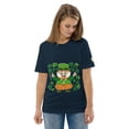 thumbnail image 2 of Good Luck Unisex Organic Cotton Tee Shirt Short Sleeve Crew Neck Variety (French Navy, S), 2 of 4