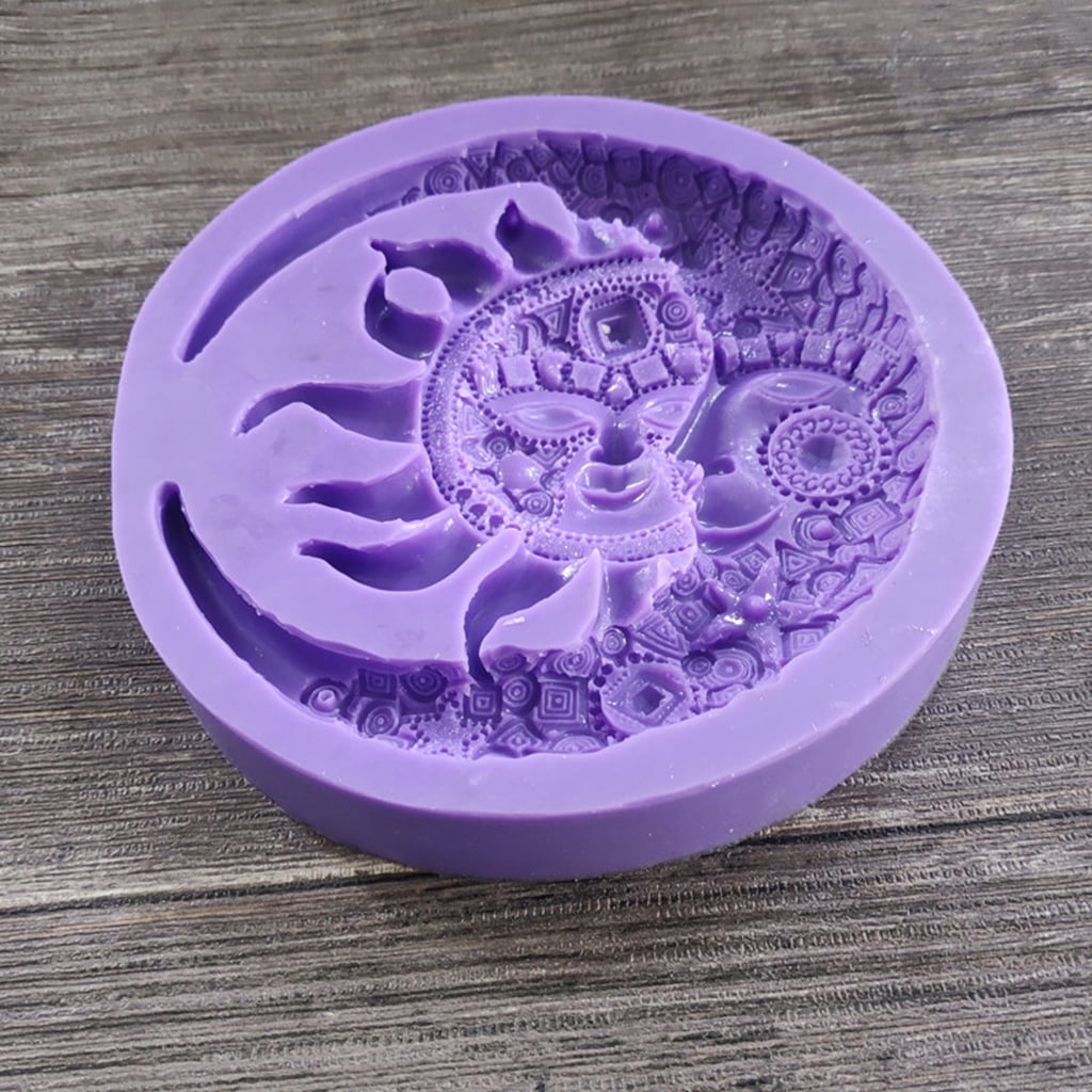 European for Sun Shape Silicone Mold Cement Plaster Mold for Resin Crafts Home Decoration