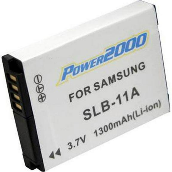 Power2000 SLB-11A 3.7V 1300mAh Rechargeable Lithium-Ion Battery for Samsung Digital Camera