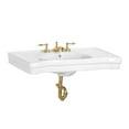 thumbnail image 3 of Renovators Supply  Console Sink Basin Only 36" White Porcelain Bathroom Sink with 8" Widespread Faucet Holes, 3 of 6