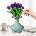 thumbnail image 4 of 8 tulipanes artificiales de poliuretano de tacto real, arreglo floral, decoración de ramo., 4 of 6