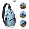 thumbnail image 2 of Japanese Food Sushi Roll Sushi Lover Lightweight Multipurpose Travel Sling Backpack Small and Durable, 2 of 6