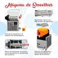thumbnail image 3 of Maquina Smoothies Frappe Raspado Gutstark 15 Litros Industrial Dispensadora Bebidas, 3 of 7