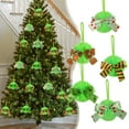 thumbnail image 1 of LSLJS Christmas Tree Pendant Ornaments Imitation Balls Furry with Ribbon Holiday Party Decorations, 1 of 9