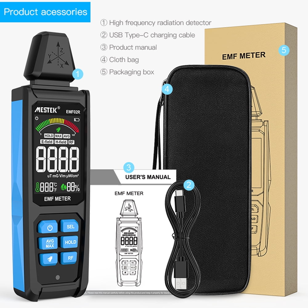 Test Meter,Radio Field With Maximum Va Color Temperature Display Meter Field Dsfen Color Screen Display Field Test Meter And Data Screen With Maximum Temperature Display Data With