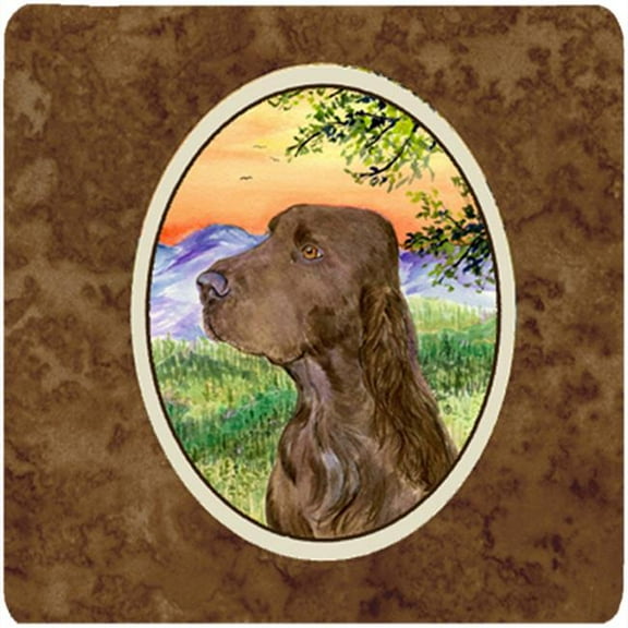 Field Spaniel Foam Coasters - Set Of 4, 3.5 x 3.5 In.