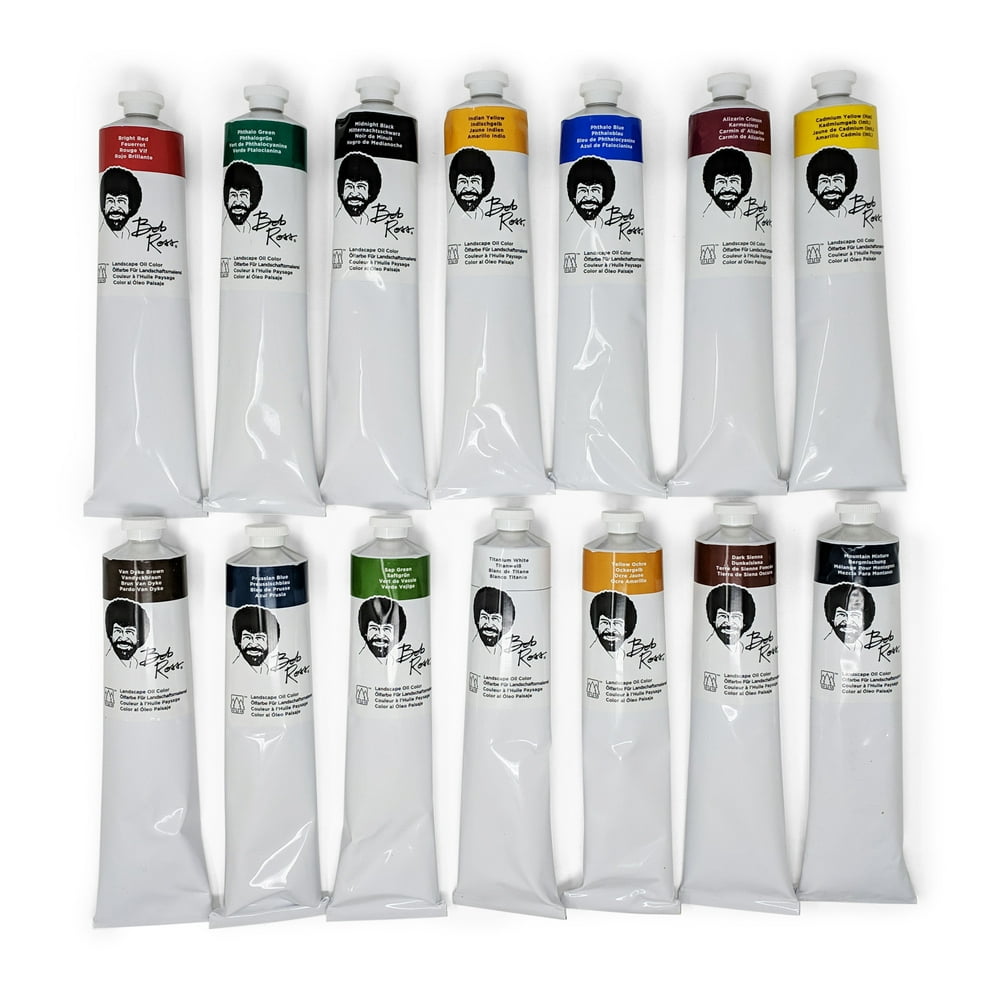 Bob Ross Landscape Oil Paints (Set of 14) Large 200ml Tubes Walmart