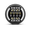 thumbnail image 1 of faro delantero de 7 pulgadas para coche o motocicleta con luz diurna (DRL), intermitentes y luz de cruce., 1 of 7