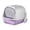 Violet, variante sur Toilette pour Chat Fermée et Couverte Bac à Litière pour Chat Bac à Litière avec Couvercle Litière pour Chat Rose