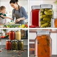 thumbnail image 2 of 1 Set 4Pcs Practical Glass Mason Jars Multi-function Storage Cans (Transparent), 2 of 8