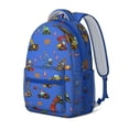 thumbnail image 3 of Tractor Print Waterproof Backpack - Ergonomic Student Bookbag with Breathable Mesh Straps, Organized Storage for Daily Use, 3 of 6