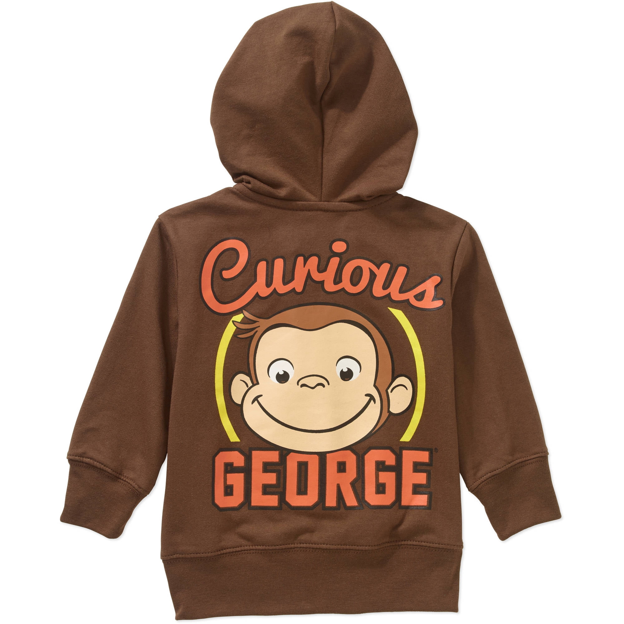 CURIOUS GEORGE BROWN HOODIE JACKET 18-24 MONTHS BOYS GIRLS