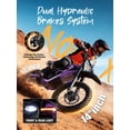 thumbnail image 3 of ESKUTE NOVAX Electric Dirt Bike for Adults/Teens, 4000W 46MPH Fast Electric Motorcycle, 48V 22.8Ah Long Range Battery, Full Suspension, Hydraulic Brakes, Purple with Lock, UL2849, 3 of 7