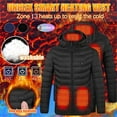 thumbnail image 3 of Hvyesh Heated Fleece Jackets for Women Heated Coat for Men Warm Heating Coat Winter 13-Zone Heated Jacket Rechargeable USB Heated Puffer Jacket with Pocket, 3 of 3