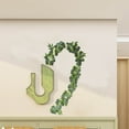 thumbnail image 4 of Adorno de Pared Verde Artificial para Interiores | 2 M de Largo, 28 Grupos de Hojas, 108 Hojas Redondas | Adorno de Pared de Vegetación de Plástico para Decoración Del Hogar, 4 of 7