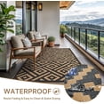 thumbnail image 2 of Outdoor Rug x Reversible Mats Outdoor Area Rug Plastic Straw Rug Geometric Rv Mat for Patio Camping Rv Picnic Backyard Deck Balcony Porch Beach Trailer ( ), 2 of 9
