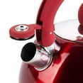 thumbnail image 3 of Hamilton Beach 3.2 Qt Stainless Steel Boiler Whistling Tea Kettle, Red, 3 of 6