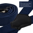 thumbnail image 6 of FEDPOP Men's Heavy Duty X-Back Suspenders with Metal Clips Navy Blue, 6 of 7