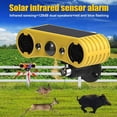 thumbnail image 2 of 2X Alarma con Sensor de Movimiento Solar, Luz de Advertencia Exterior, de Alerta de Seguridad de 13 Sonidos, Repelente de Animales para de Granja, 2 of 5