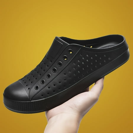 

Men s Casual Solid Color Slip On SlippersFor Indoor Outdoor Beach Spring And Summer Breathable Non-slip Sandals-36