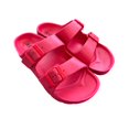 thumbnail image 3 of Andrew By Andrew Stevens Comfort Slides Double Buckle Adjustable Scooby Flat Sandals, 3 of 4