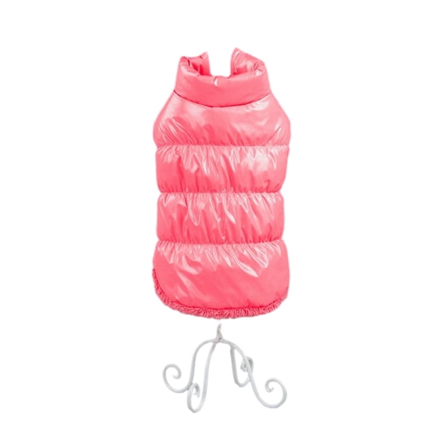 maskred Polyester Winter Pet Down Jacket For Dogs Winter Wardrobe Essential Warm And Comfortable Pink 3XL