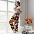 thumbnail image 4 of Uemuo Sunflowers Mushrooms Pattern Women's Wide Leg Palazzo Lounge Pants with Pockets Light Weight Loose Comfy Casual Pajama Pants-Large, 4 of 9