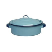 Cinsa 5qt Oven-Safe Enamel Steel Dutch Oven, Turquoise