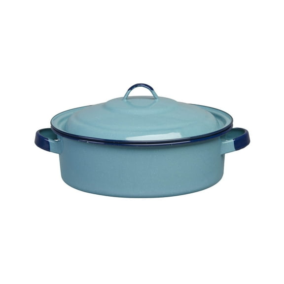 Cinsa 5qt Oven-Safe Enamel Steel Dutch Oven, Turquoise