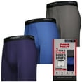 Wrangler Men's Cooling Stretch Nylon Boxer Briefs, 3 Pack