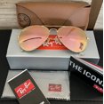 thumbnail image 3 of RB-Hip Hop-sunglasses LIKE NEW Aviator RB3025 Copper Pink Mirror Lens Sunglasses, 3 of 5