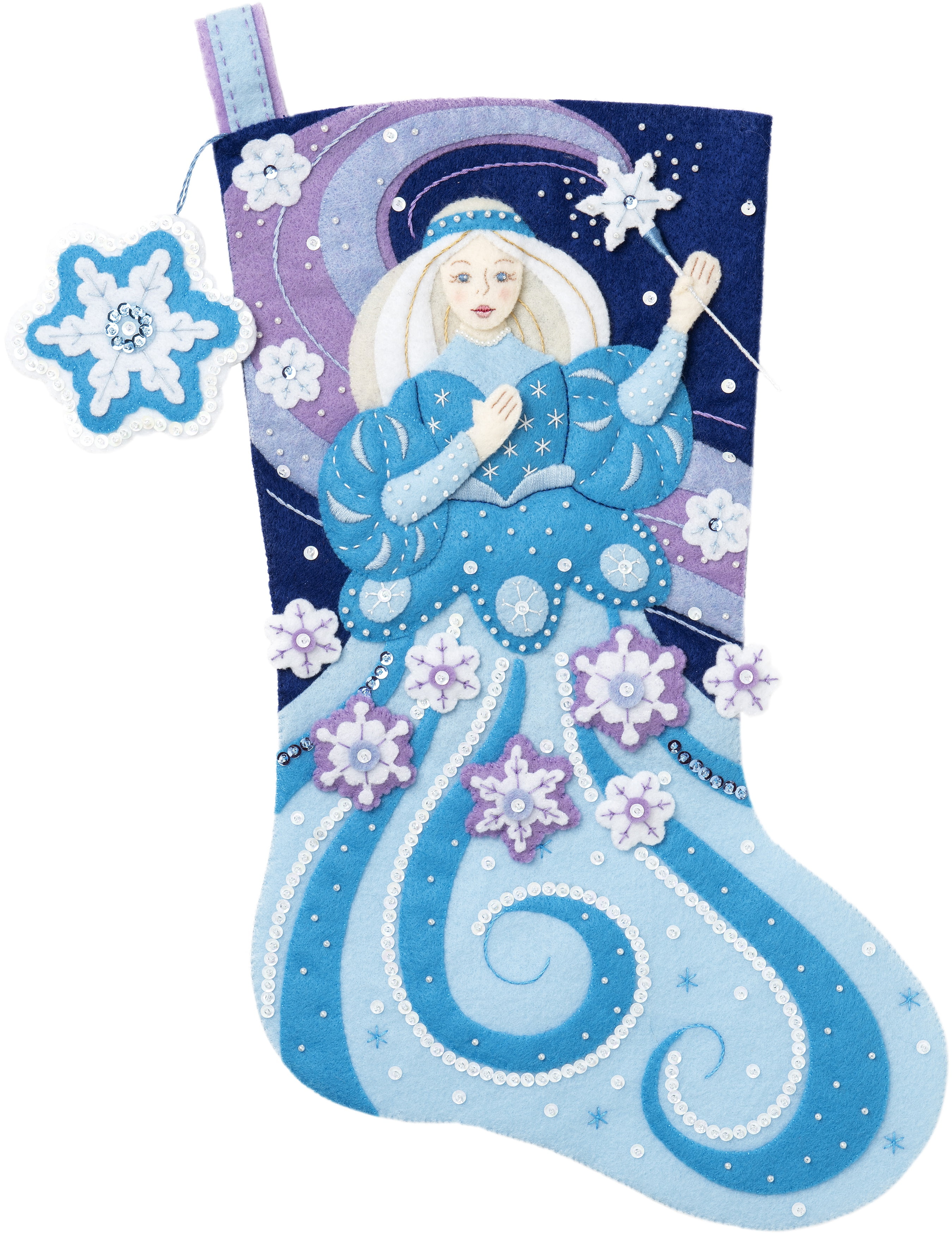 Bucilla 18 Felt Christmas Stocking Kit - Playing In The Snow Buddly Crafts